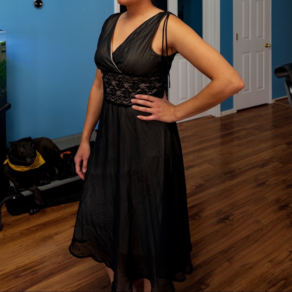 Black cocktail dress